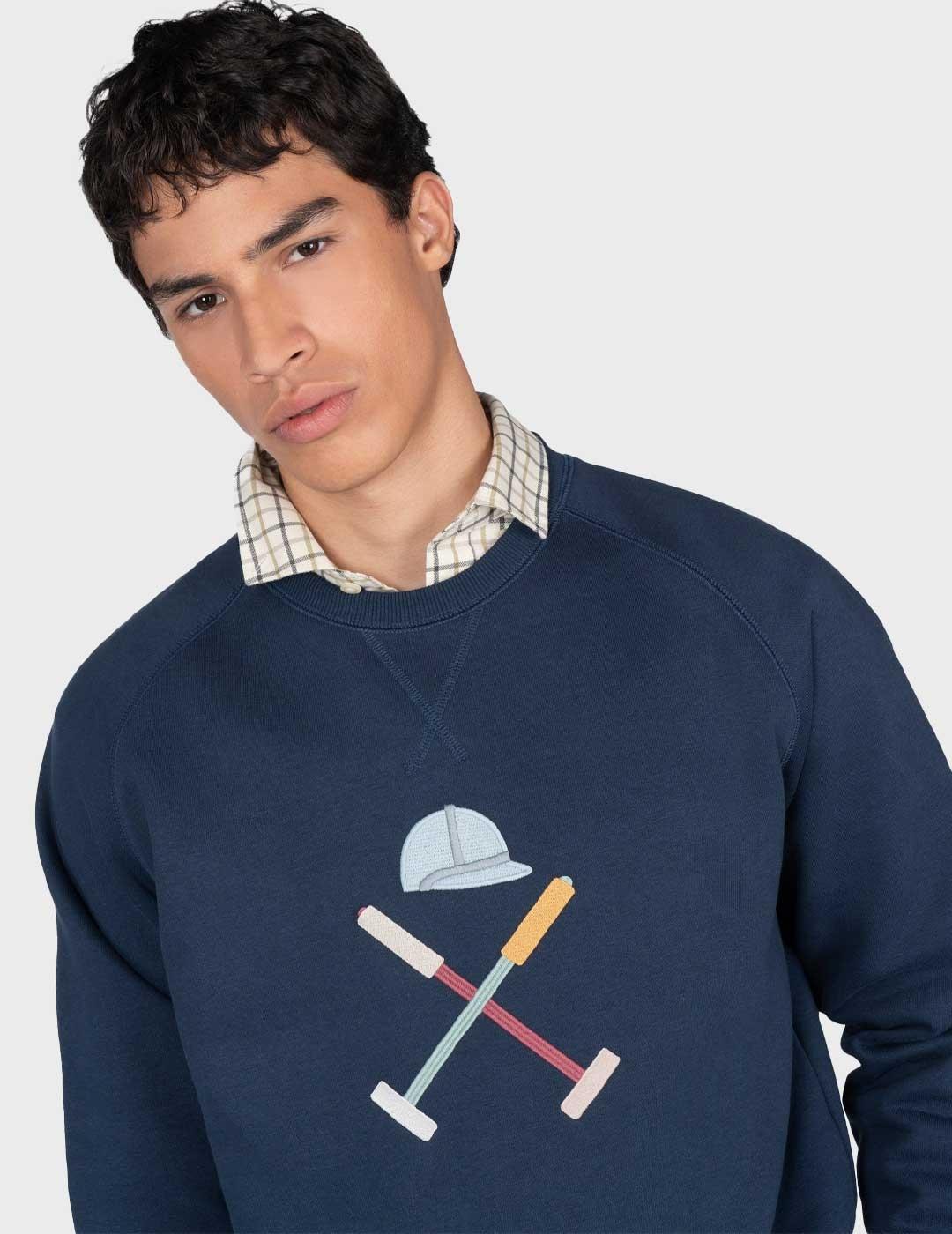 Harper & Neyer Vermont sudadera azul marino para hombre