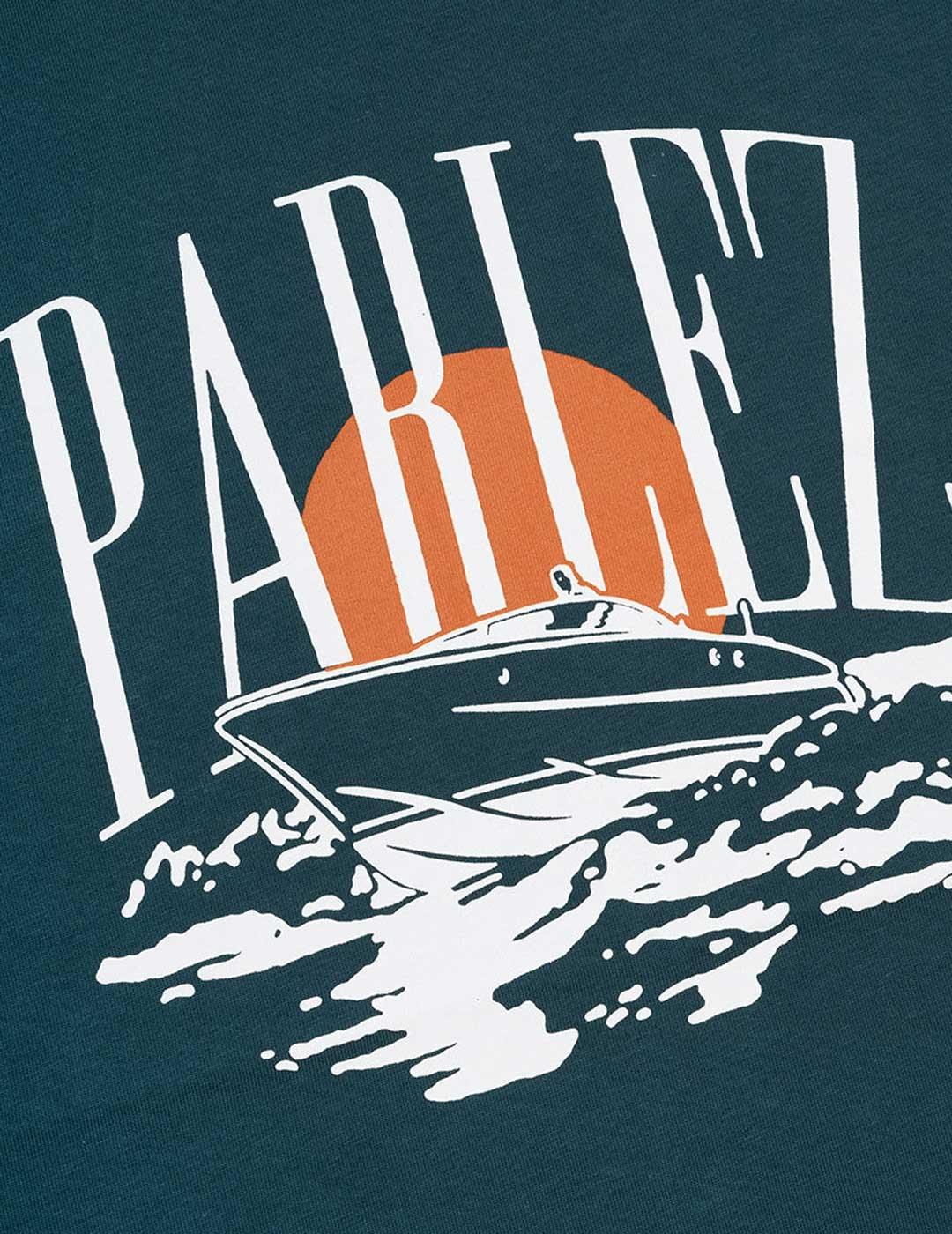 Parlez Vehi camiseta verde para hombre