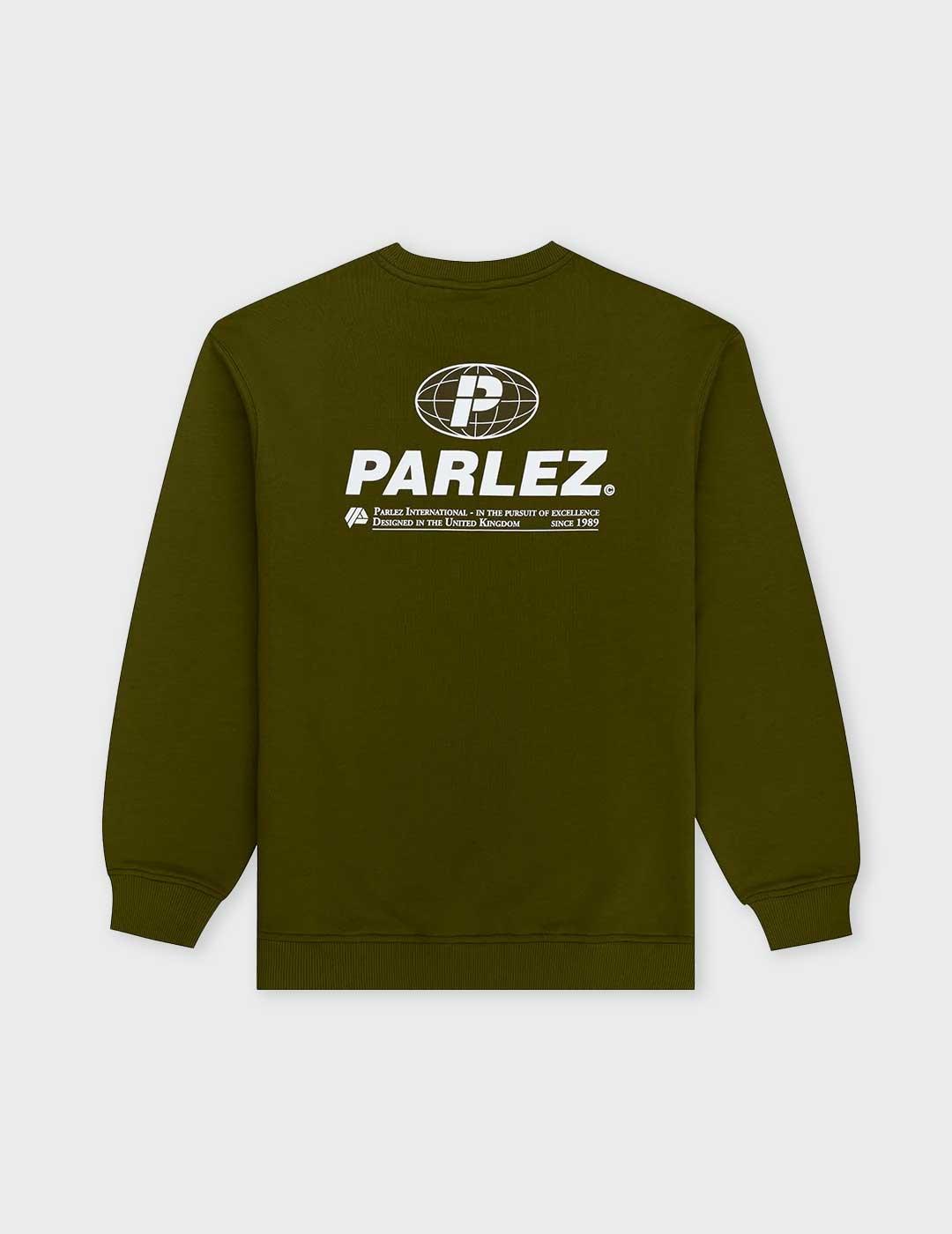 Parlez Excel sudadera verde para hombre