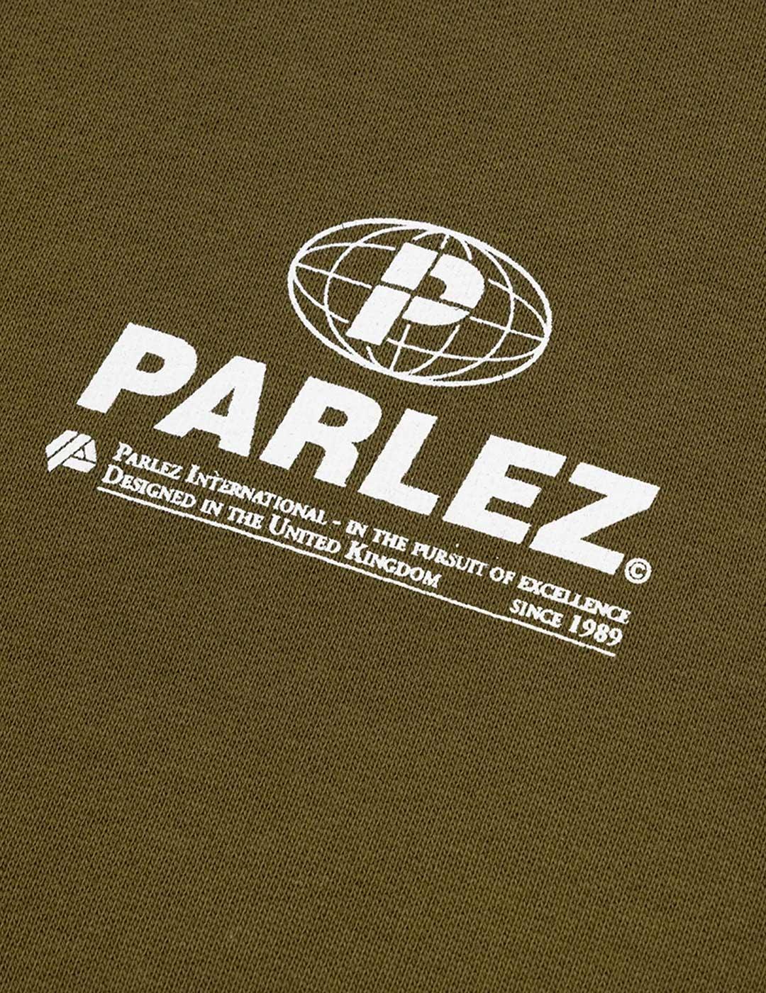 Parlez Excel sudadera verde para hombre