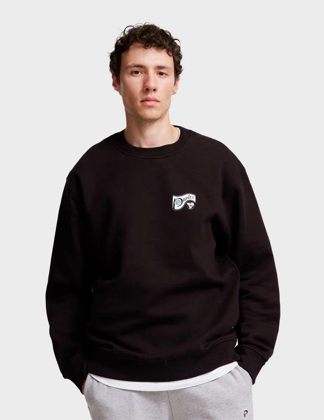 Parlez Iocus sudadera negra para hombre