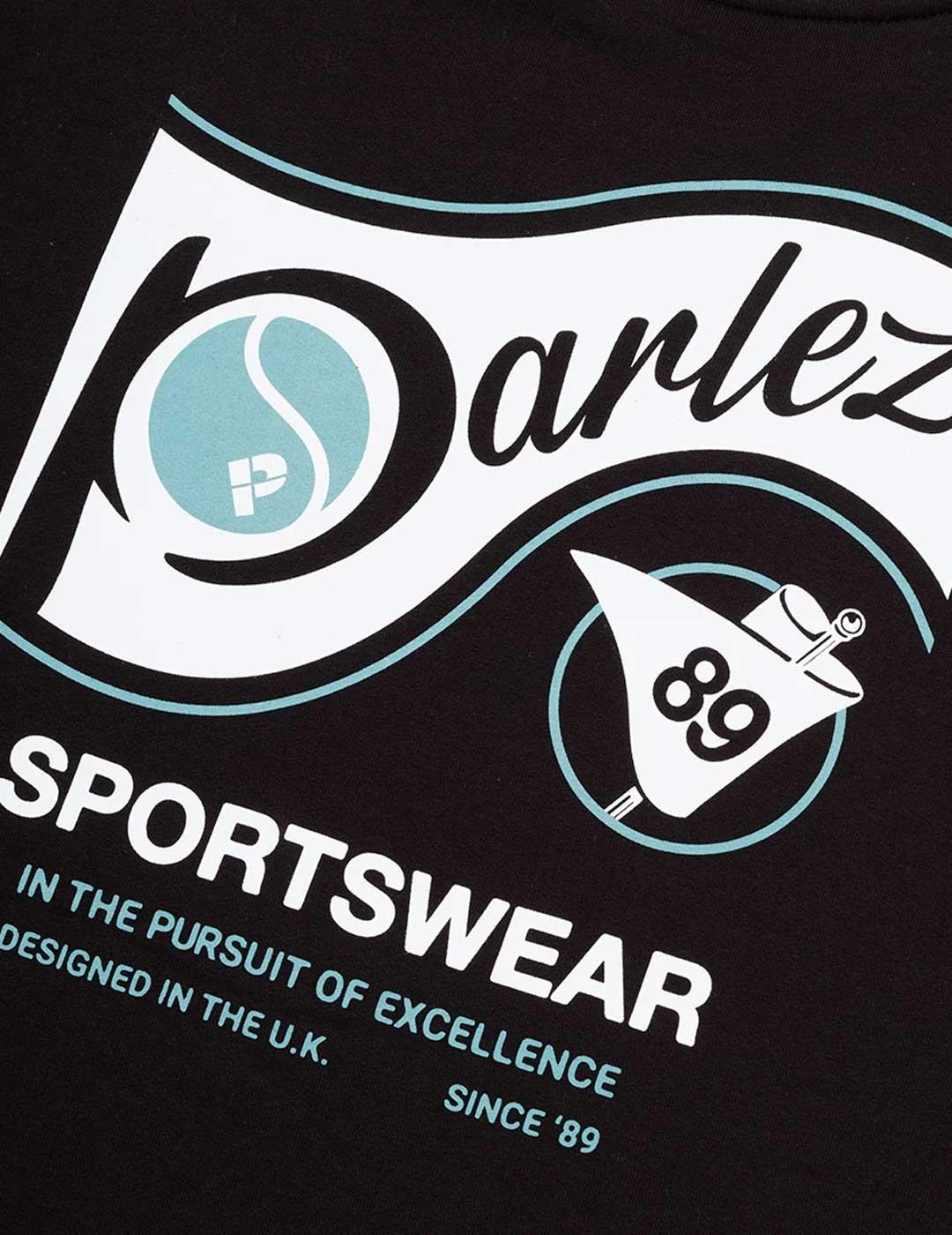 Parlez Iocus sudadera negra para hombre