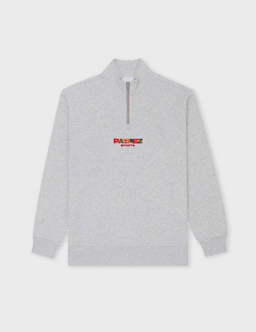 Parlez Ora sudadera gris para hombre