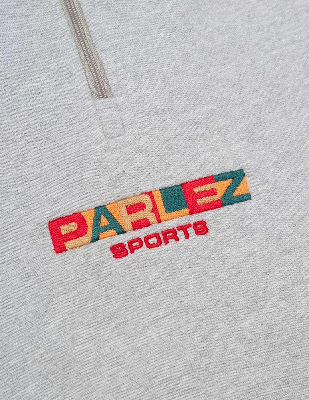 Parlez Ora sudadera gris para hombre