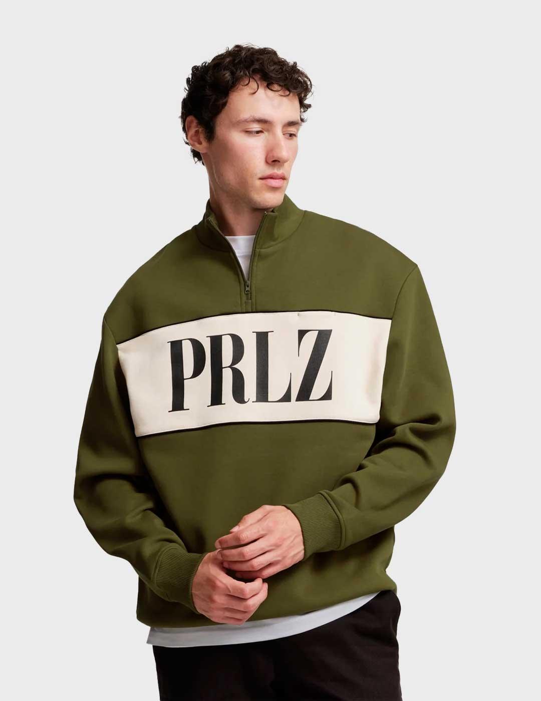 Parlez Horizon sudadera verde para hombre