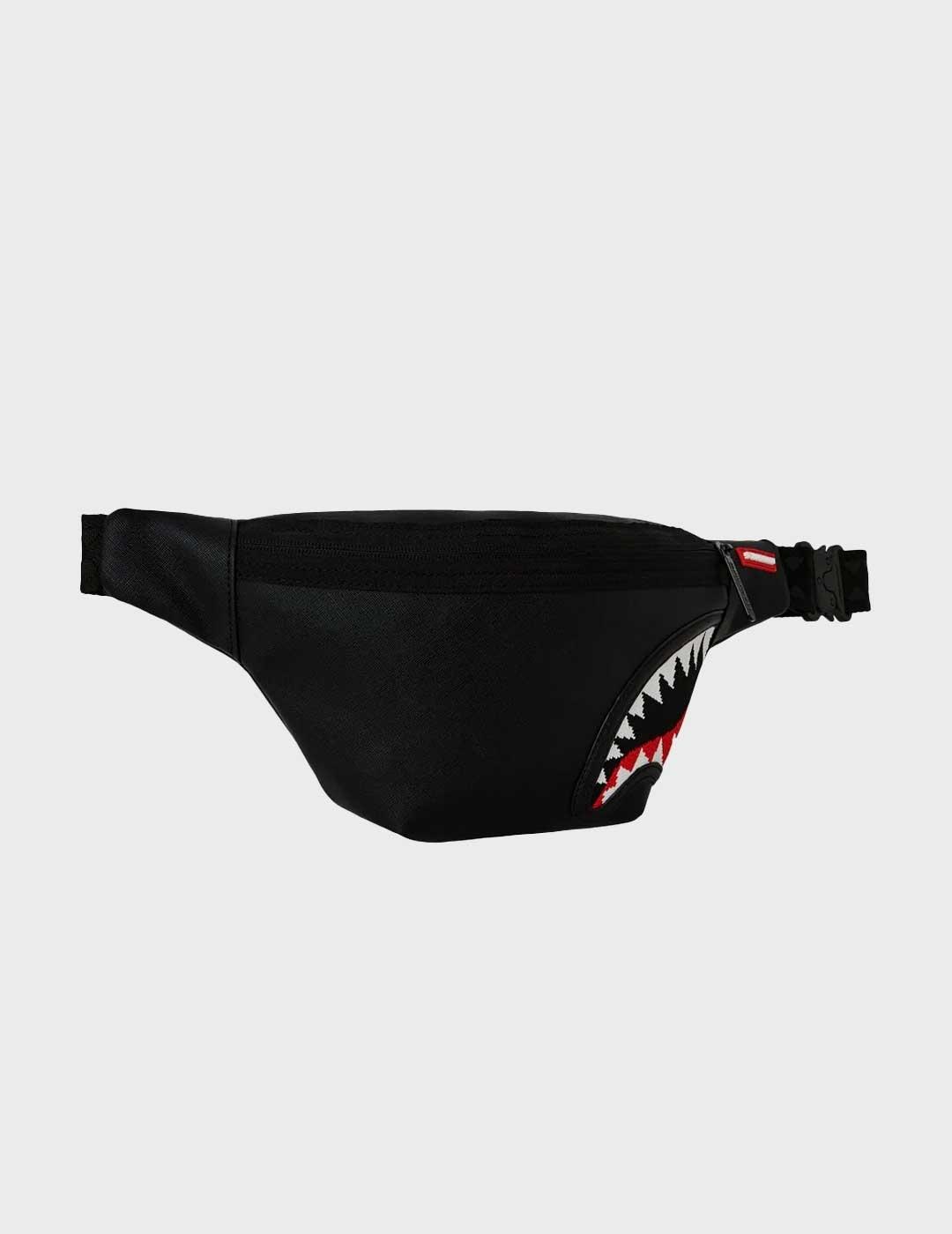 Sprayground Fly Knit riñonera negra para hombre y mujer