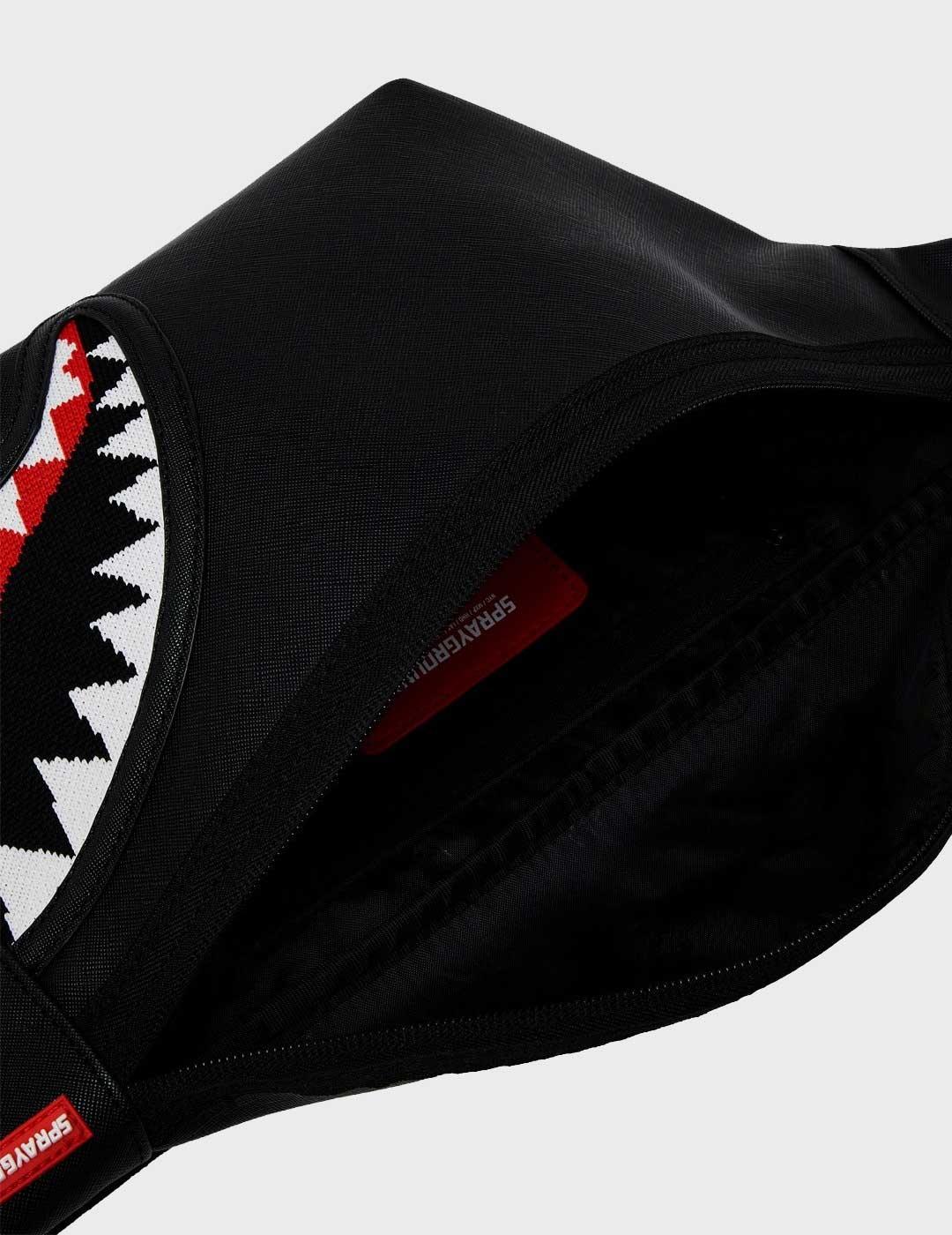 Sprayground Fly Knit riñonera negra para hombre y mujer