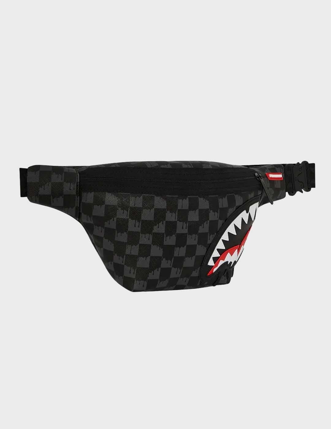 Sprayground Drippin Shark riñonera negra para hombre y mujer
