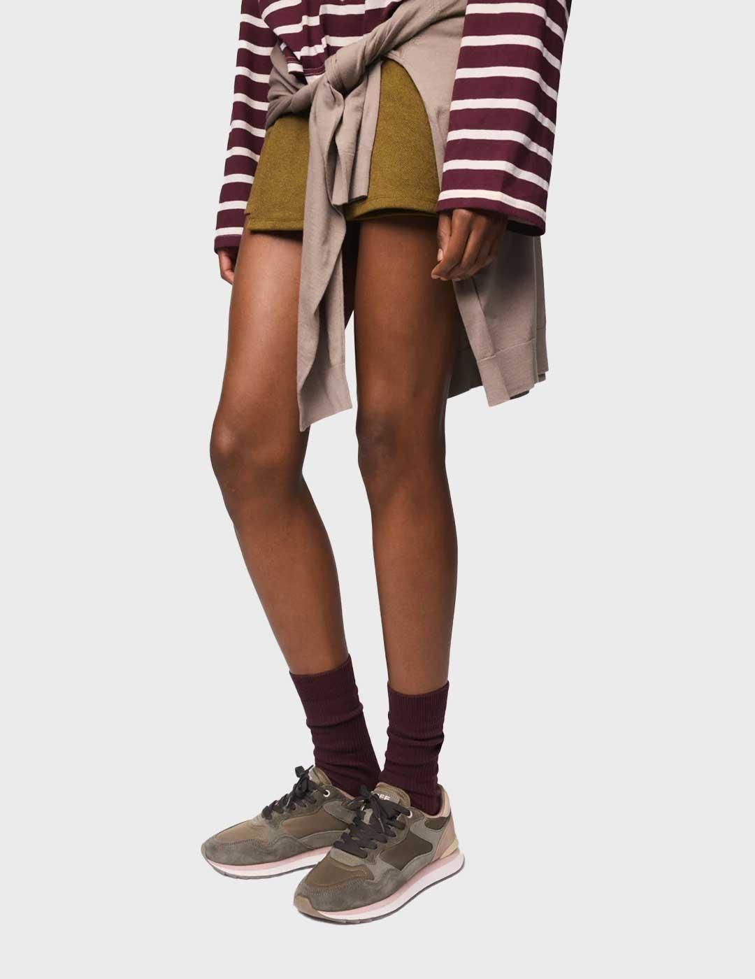 Hoff Brand City Los Angeles zapatilla verde para mujer