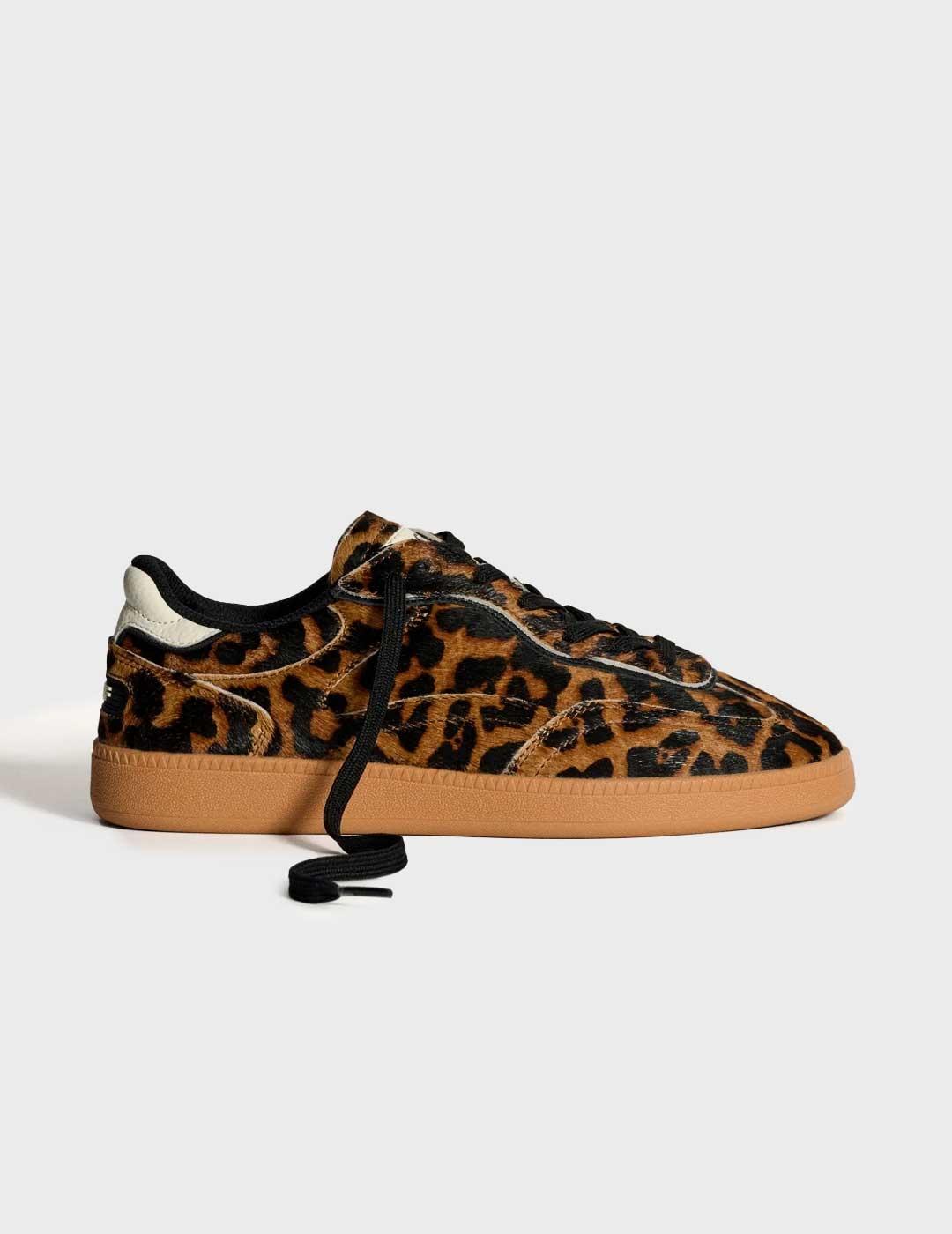 Hoff Brand Alley Leopard zapatilla marrón para mujer