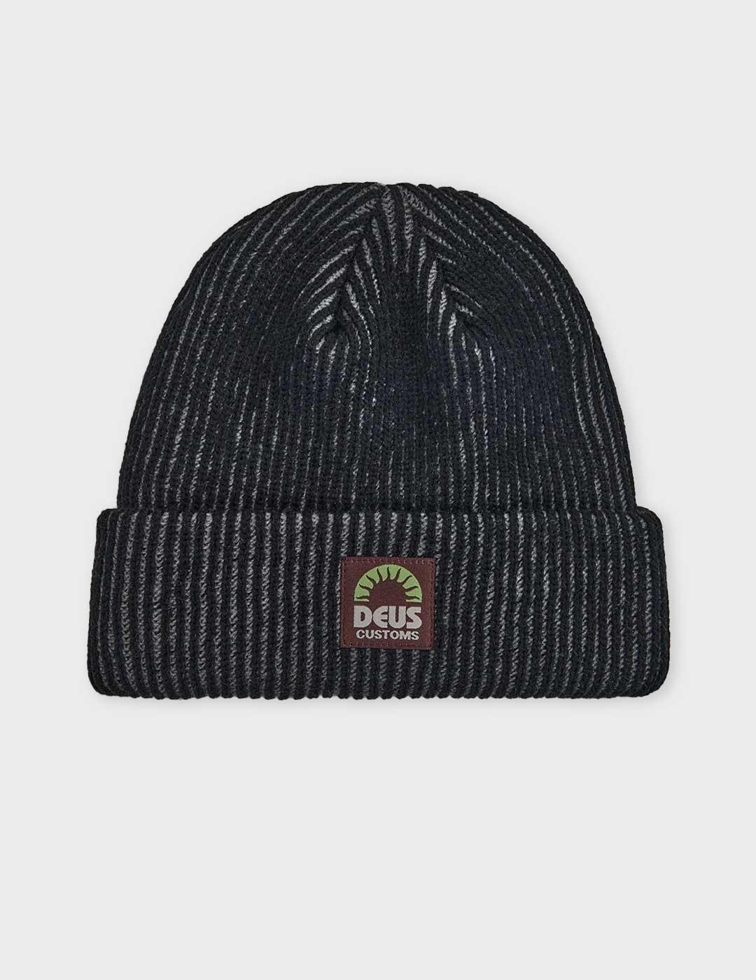 Deus Melody gorro negro para hombre y mujer