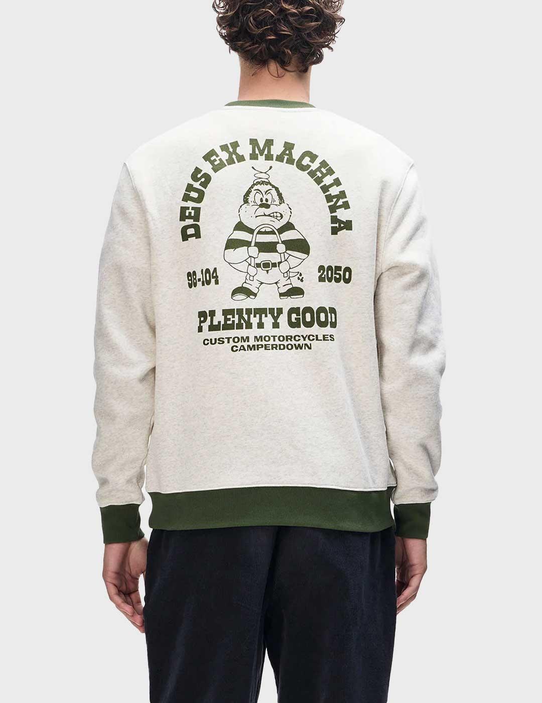 Deus Picklock sudadera gris para hombre