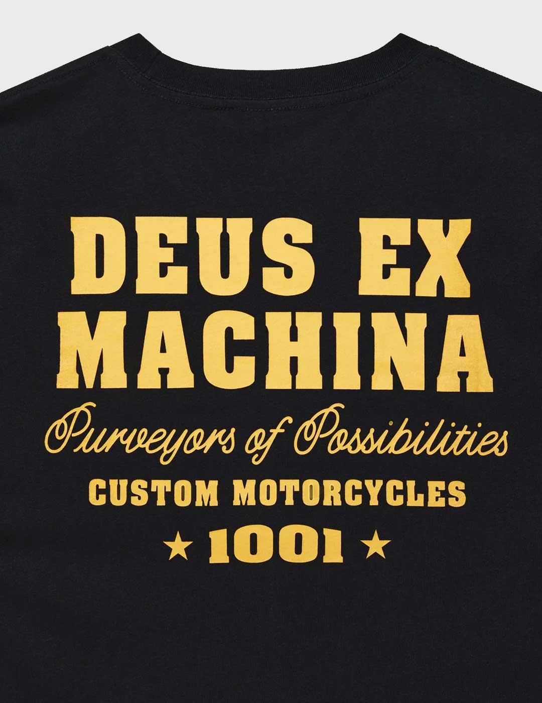 Deus Gumshoe camiseta negra para hombre