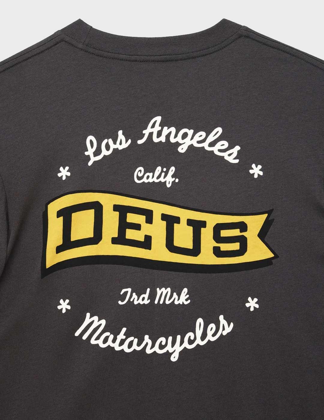 Deus Momento camiseta negra manga larga para hombre