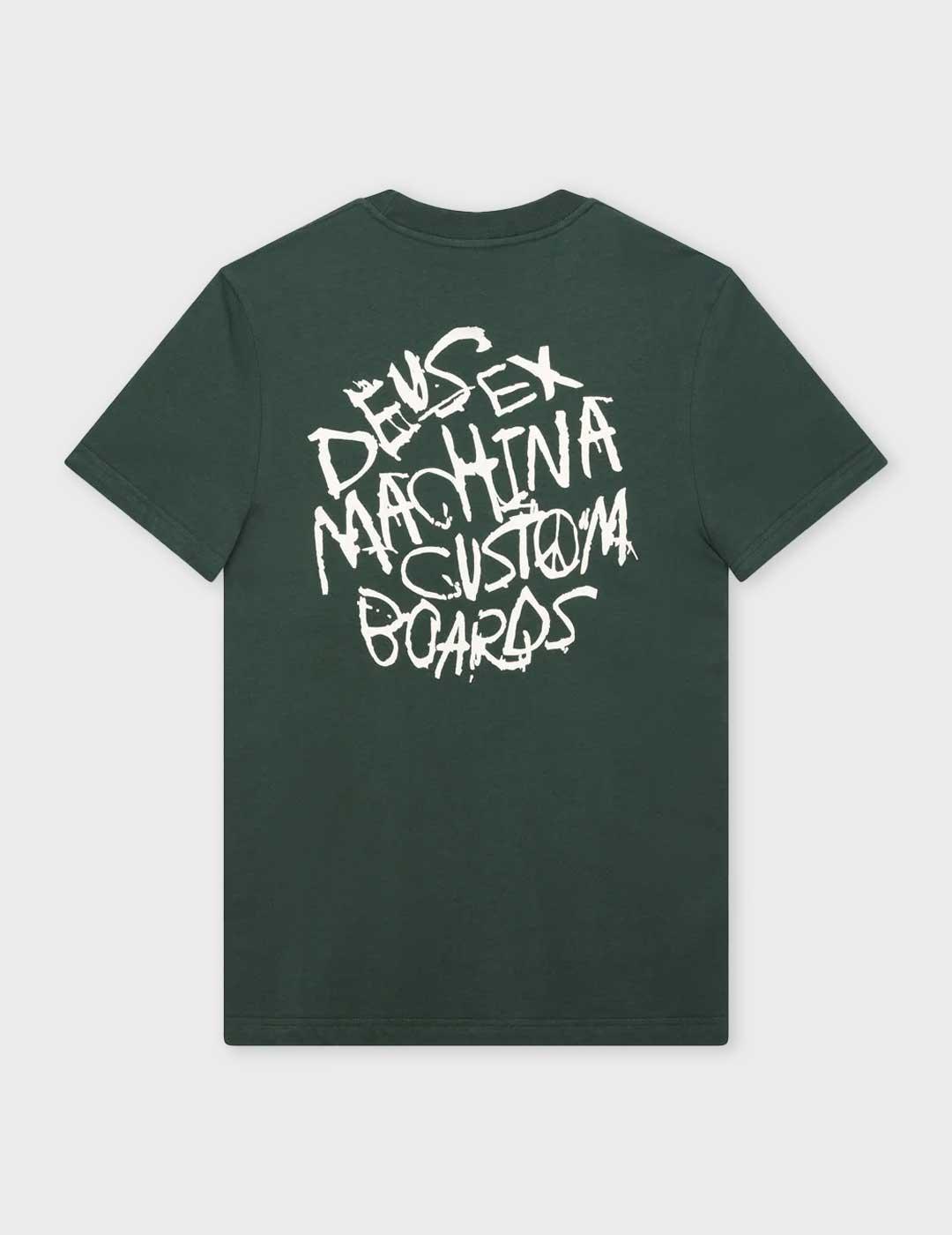 Deus Scrambler camiseta verde para hombre