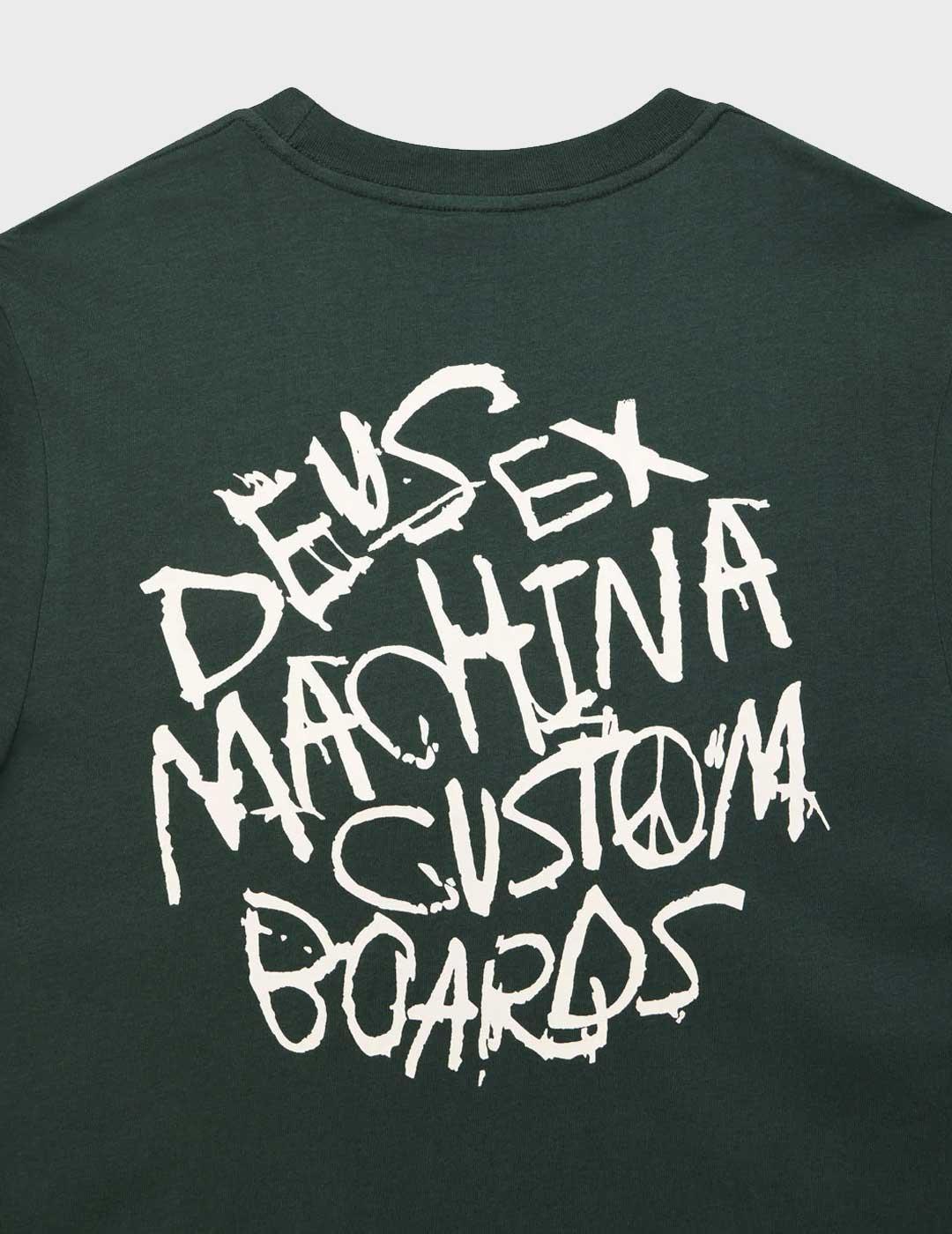 Deus Scrambler camiseta verde para hombre