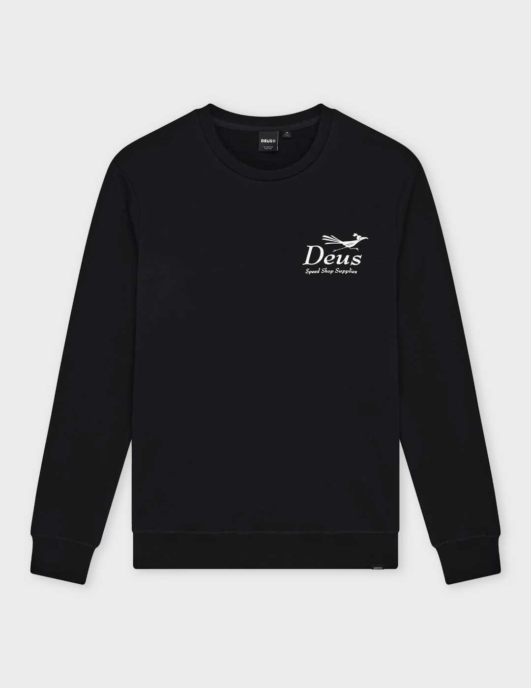 Deus Cuckoo sudadera negra para hombre