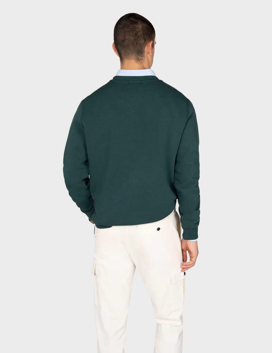 Harper & Neyer Rugby sudadera verde para hombre