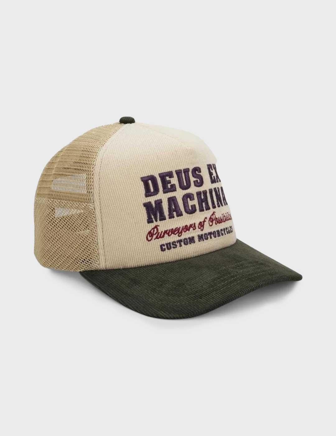 Deus Gumshoe Cord gorra beige para hombre y mujer