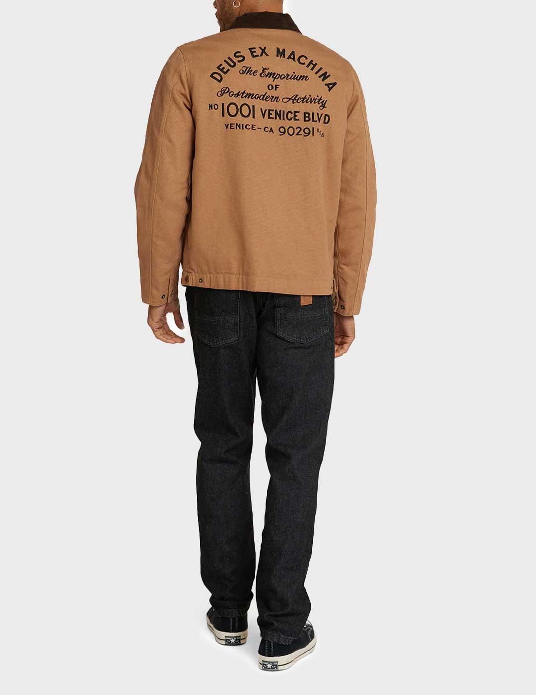 Deus Address Workwear chaqueta marrón para hombre