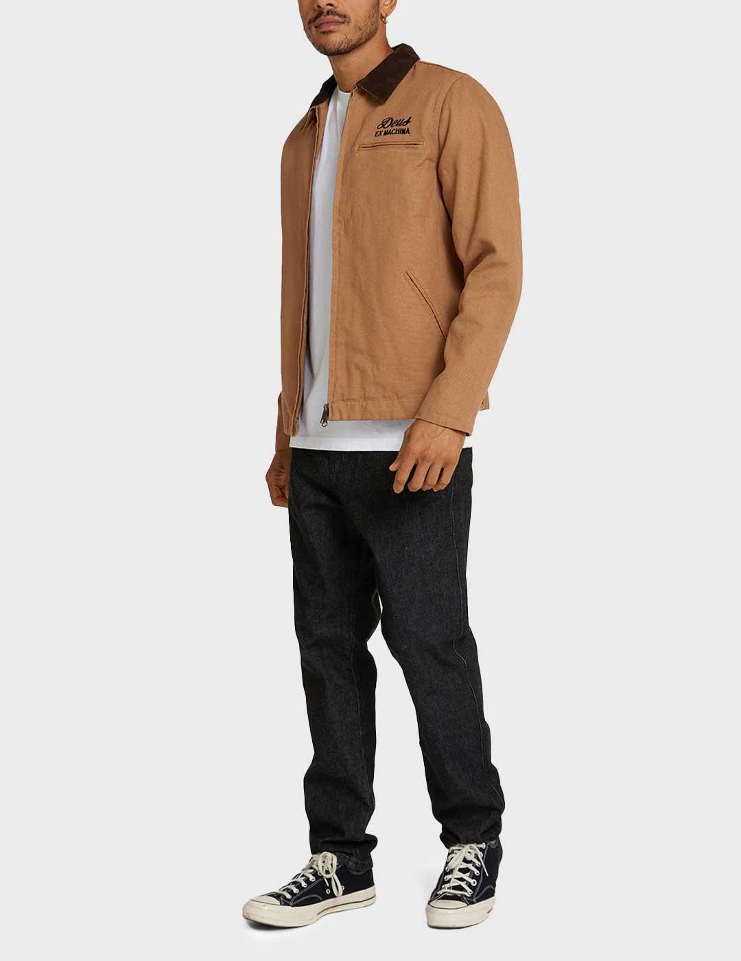 Deus Address Workwear chaqueta marrón para hombre
