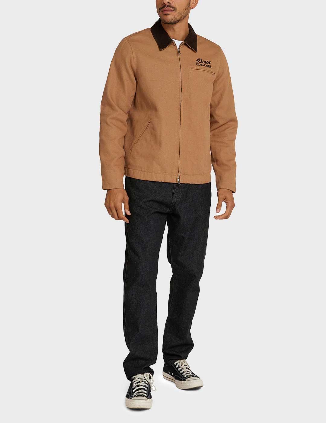 Deus Address Workwear chaqueta marrón para hombre