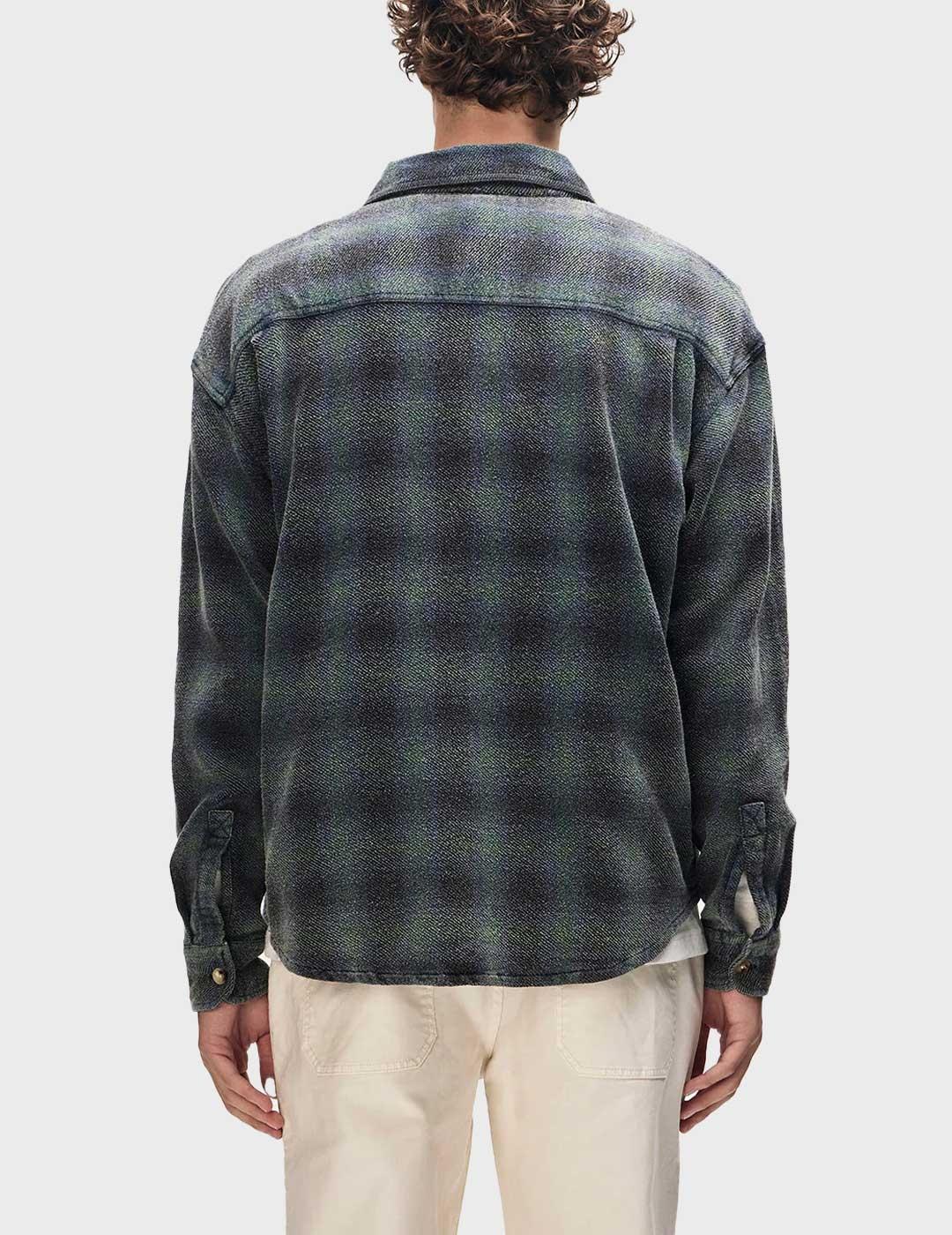 Deus Too Busy camisa azul para hombre