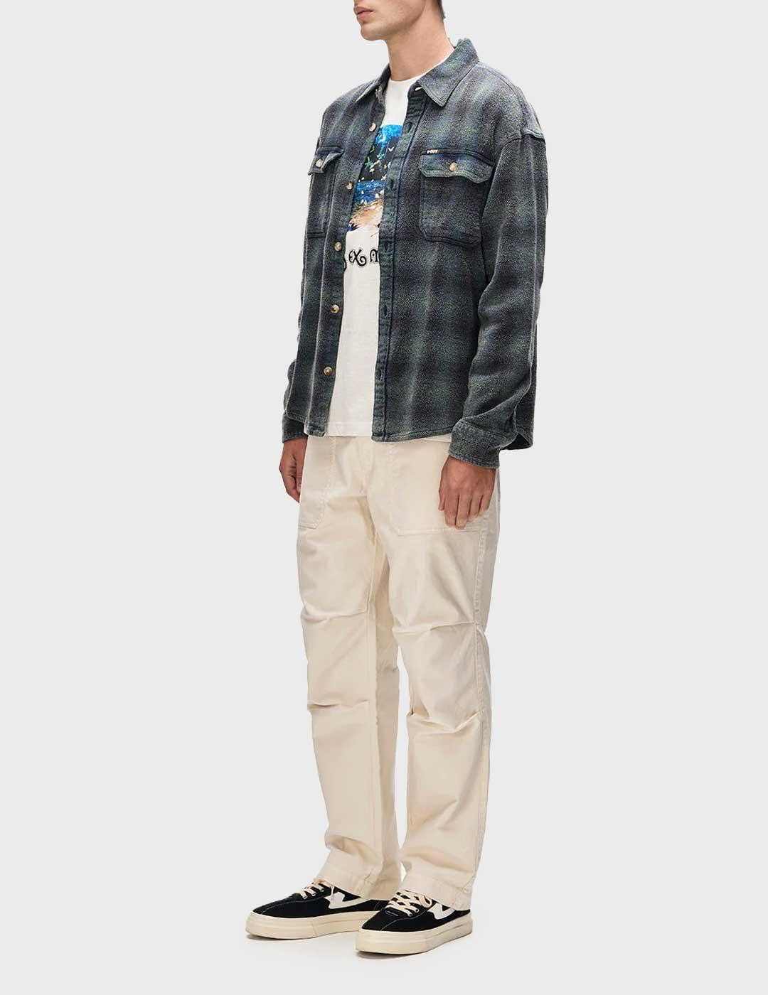 Deus Too Busy camisa azul para hombre