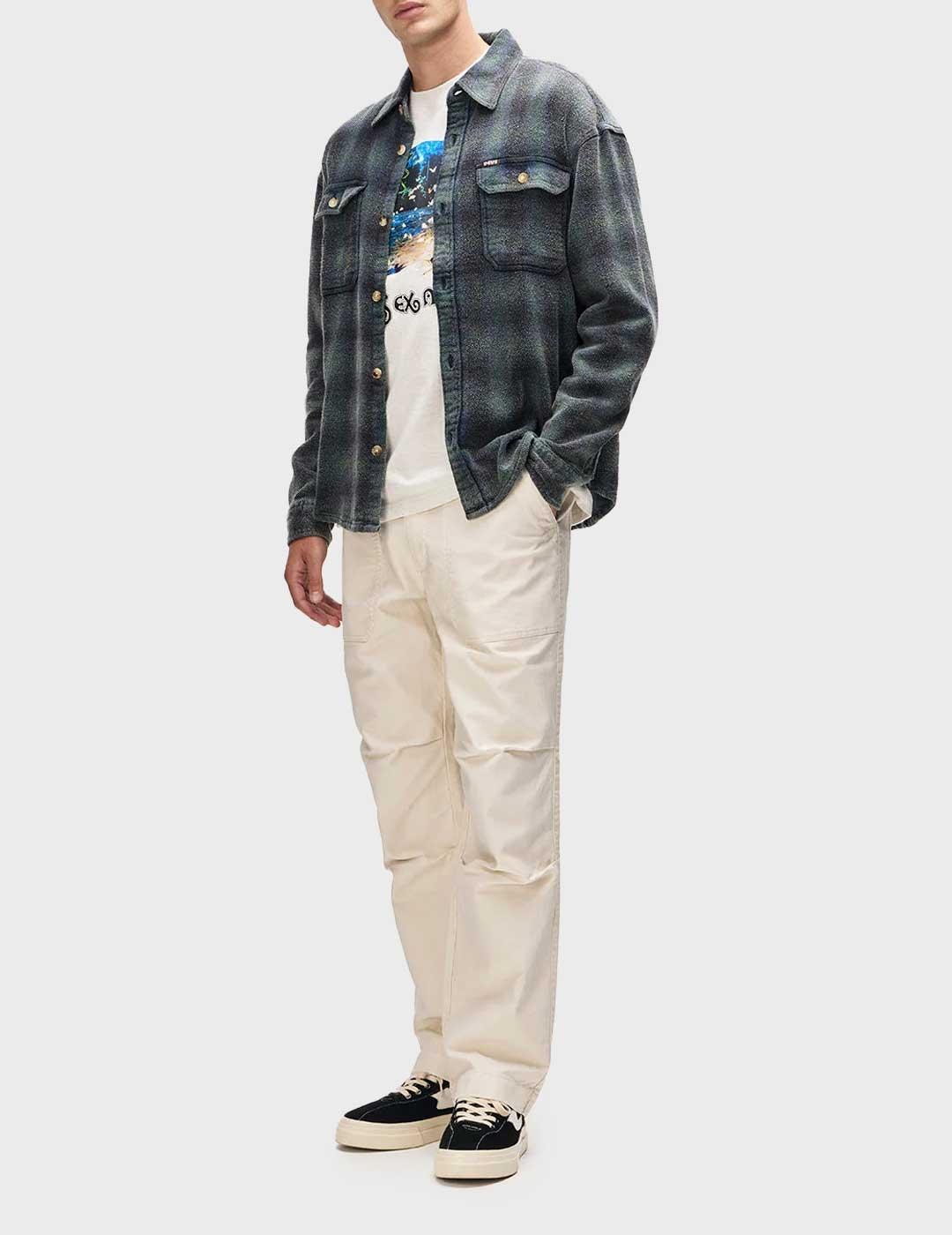 Deus Too Busy camisa azul para hombre