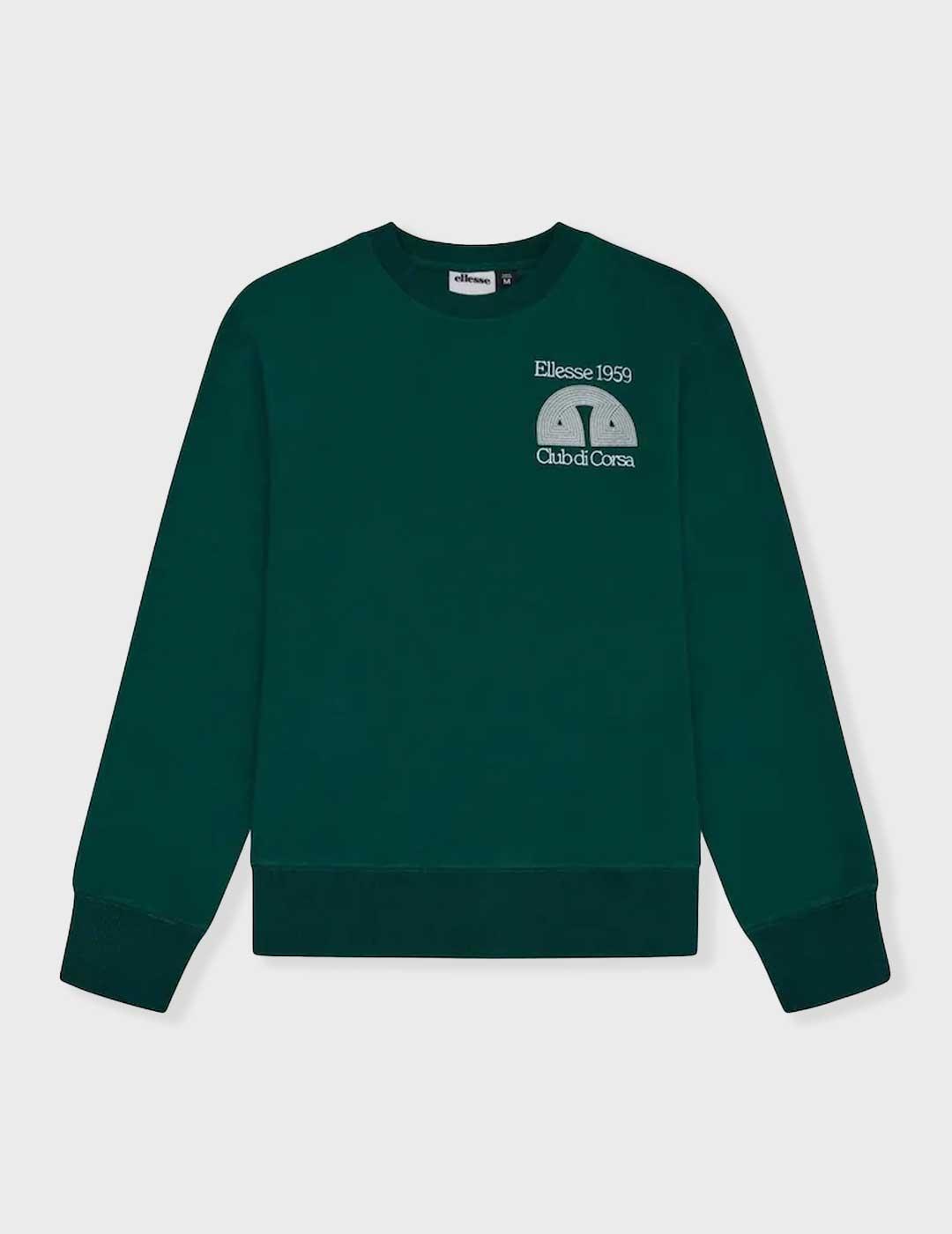 Ellesse Club Di Corsa sudadera verde para hombre