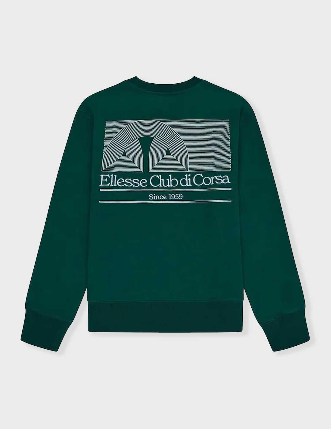 Ellesse Club Di Corsa sudadera verde para hombre
