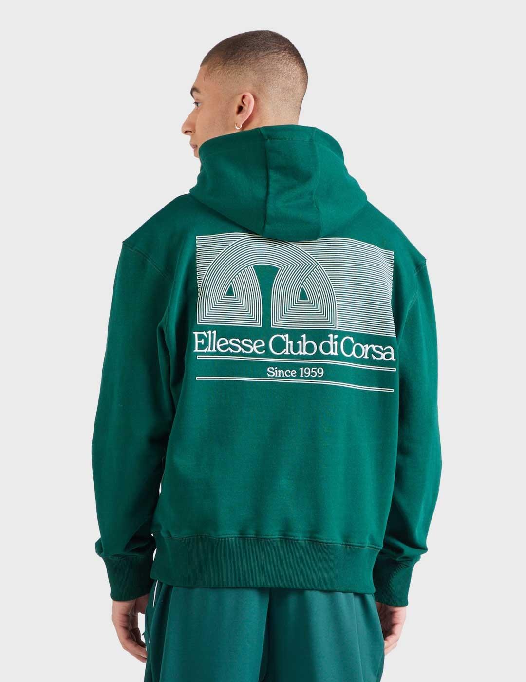 Ellesse Club Di Corsa sudadera verde para hombre