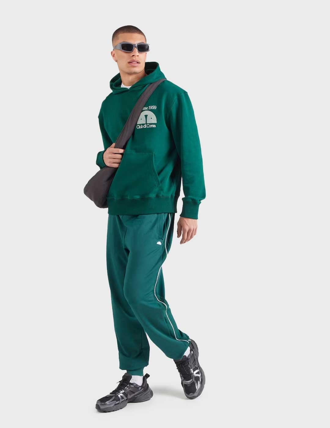 Ellesse Club Di Corsa sudadera verde para hombre