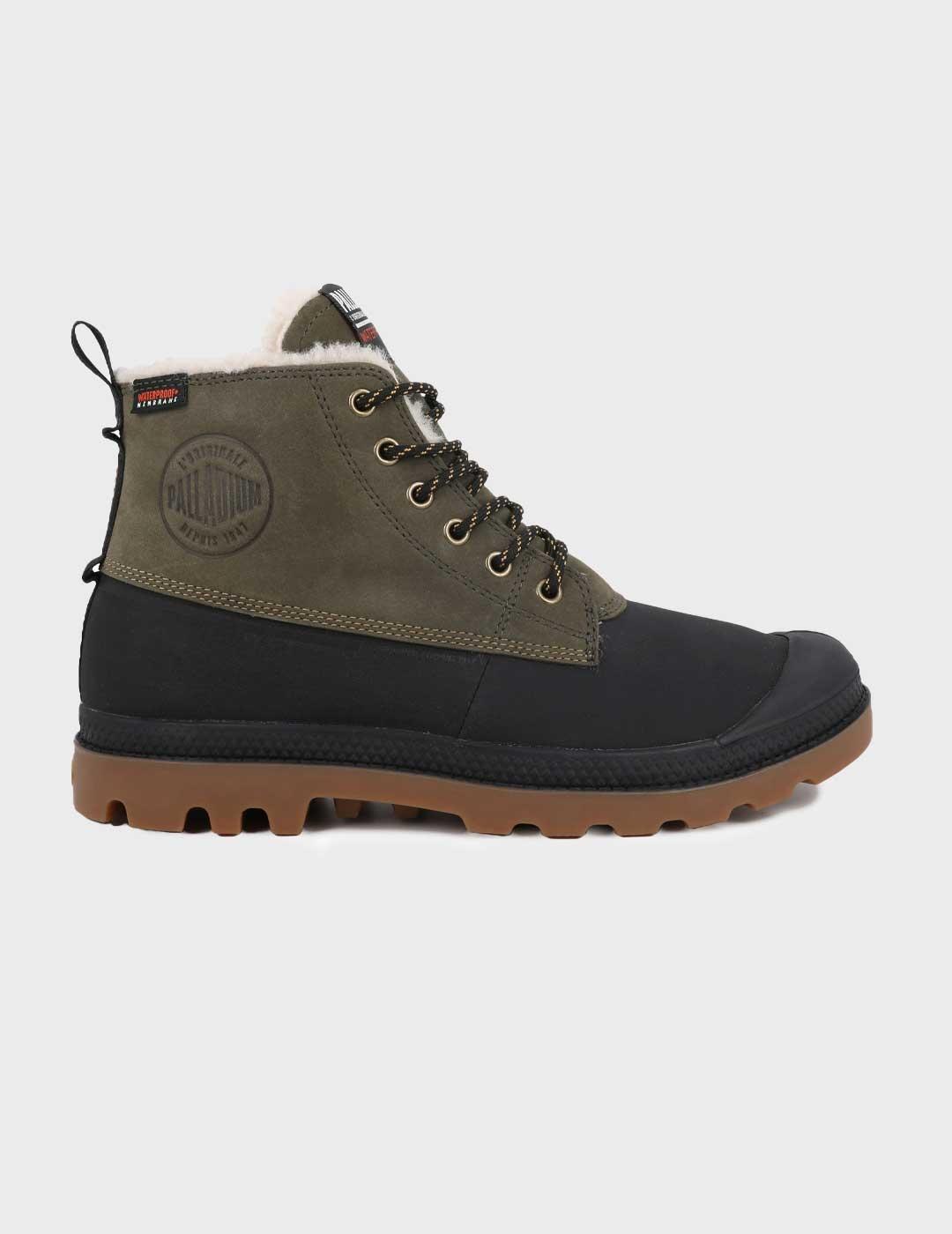 Palladium Pampa Duck Wl Wp bota verde para hombre