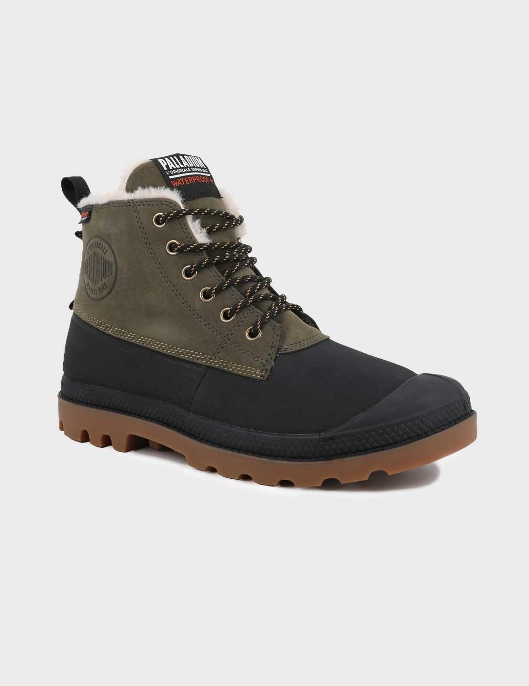 Palladium Pampa Duck Wl Wp bota verde para hombre
