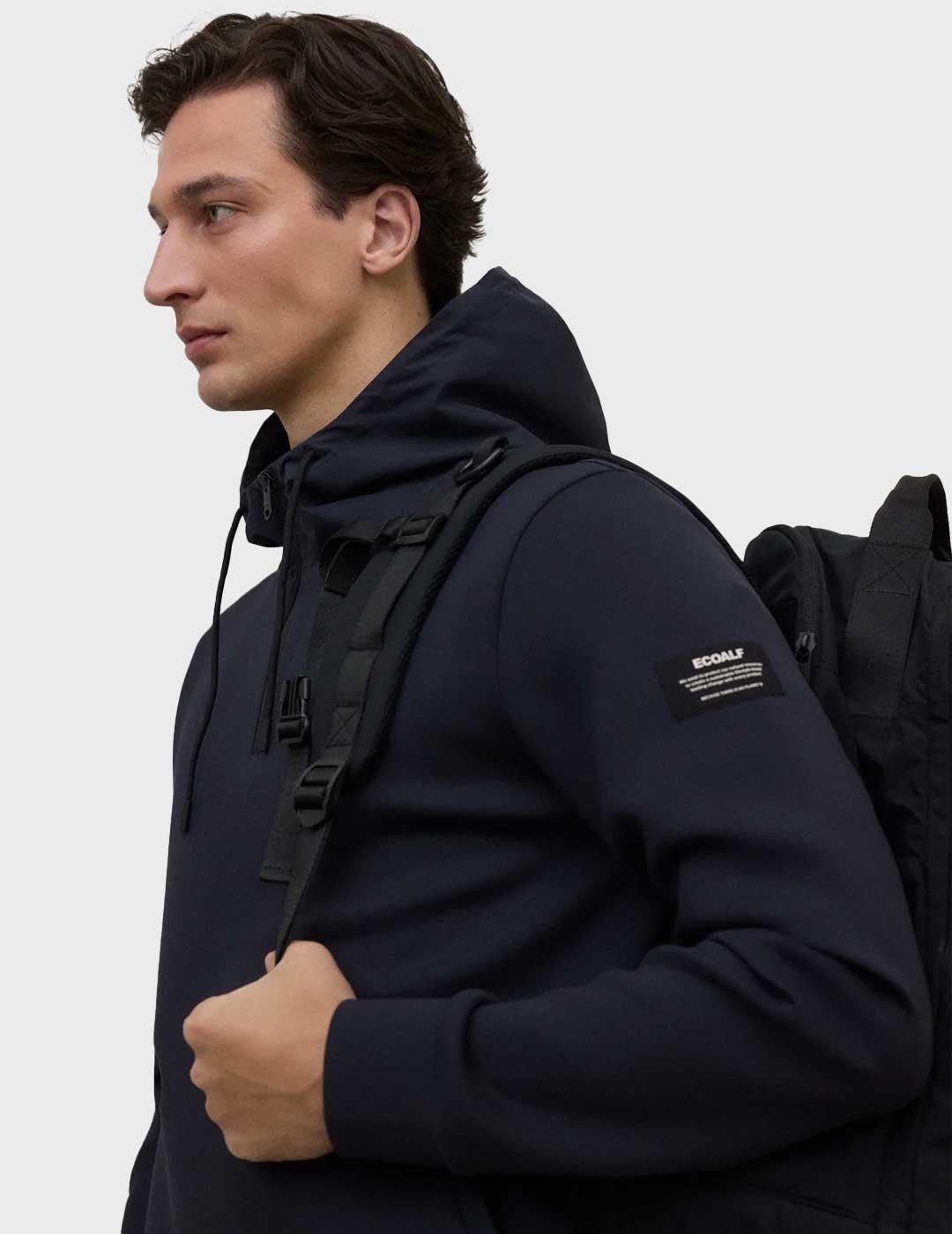 Ecoalf Surat Hybrid sudadera azul marino para hombre