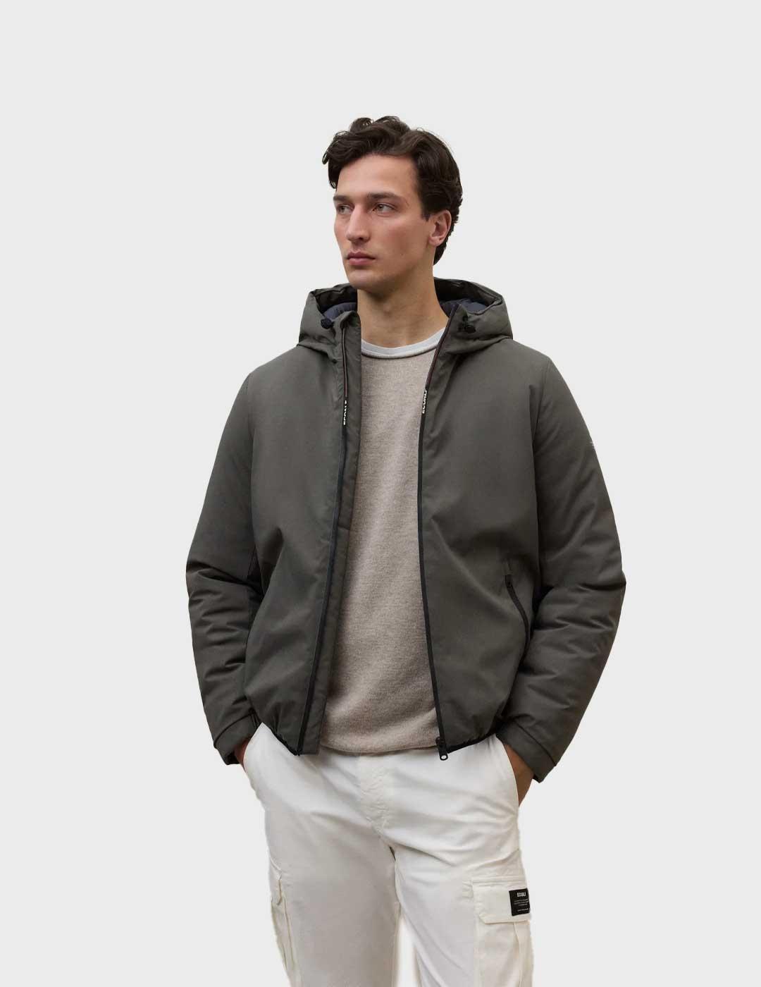 Ecoalf Cartes chaqueta gris para hombre