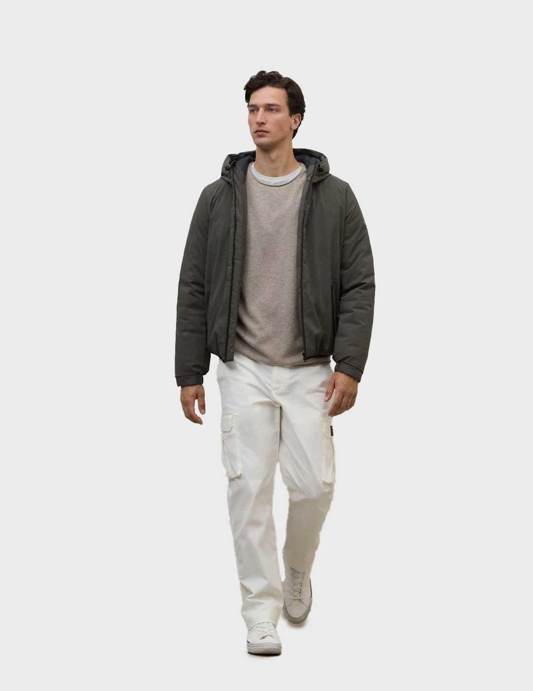 Ecoalf Cartes chaqueta gris para hombre