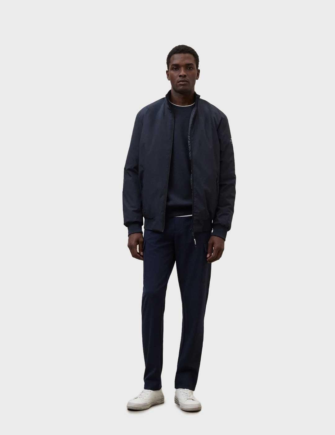 Ecoalf Jaime chaqueta azul marino para hombre