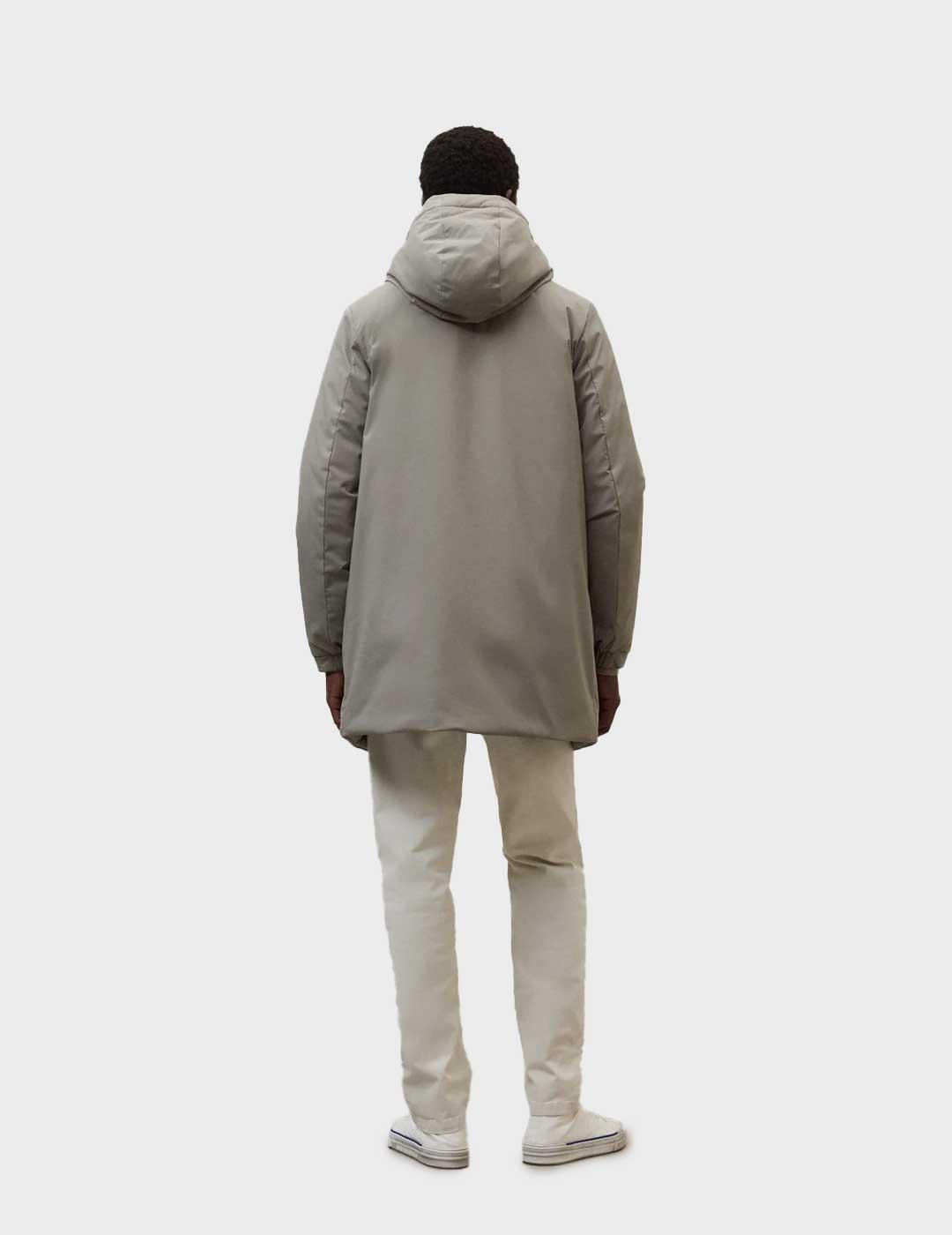 Ecoalf Pasu abrigo beige para hombre