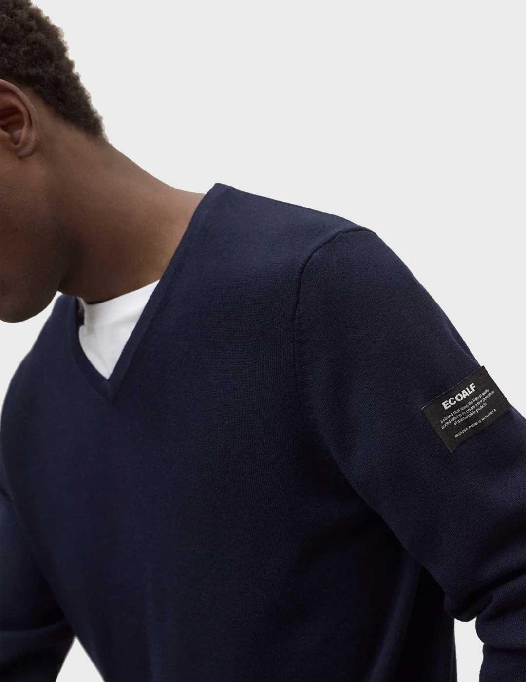 Ecoalf Ferro jersey azul marino para hombre