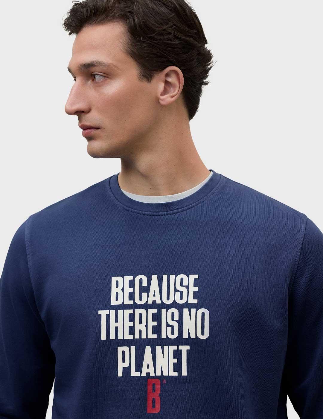 Ecoalf Bardera sudadera azul para hombre