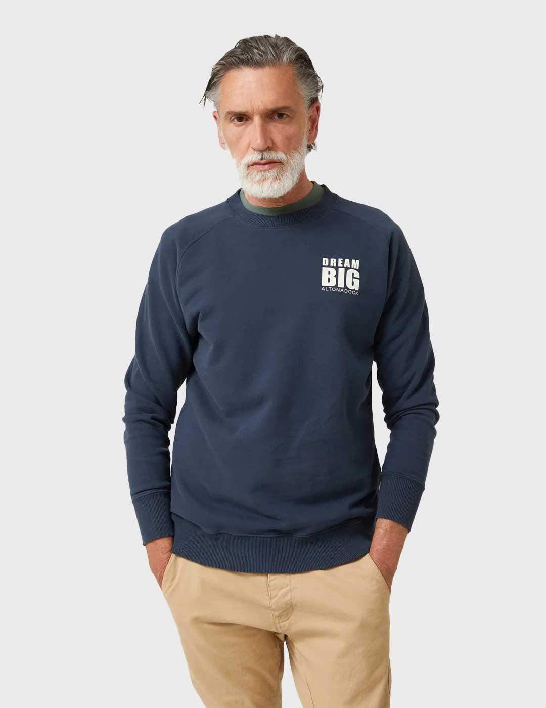 Altonadock sudadera azul marino para hombre