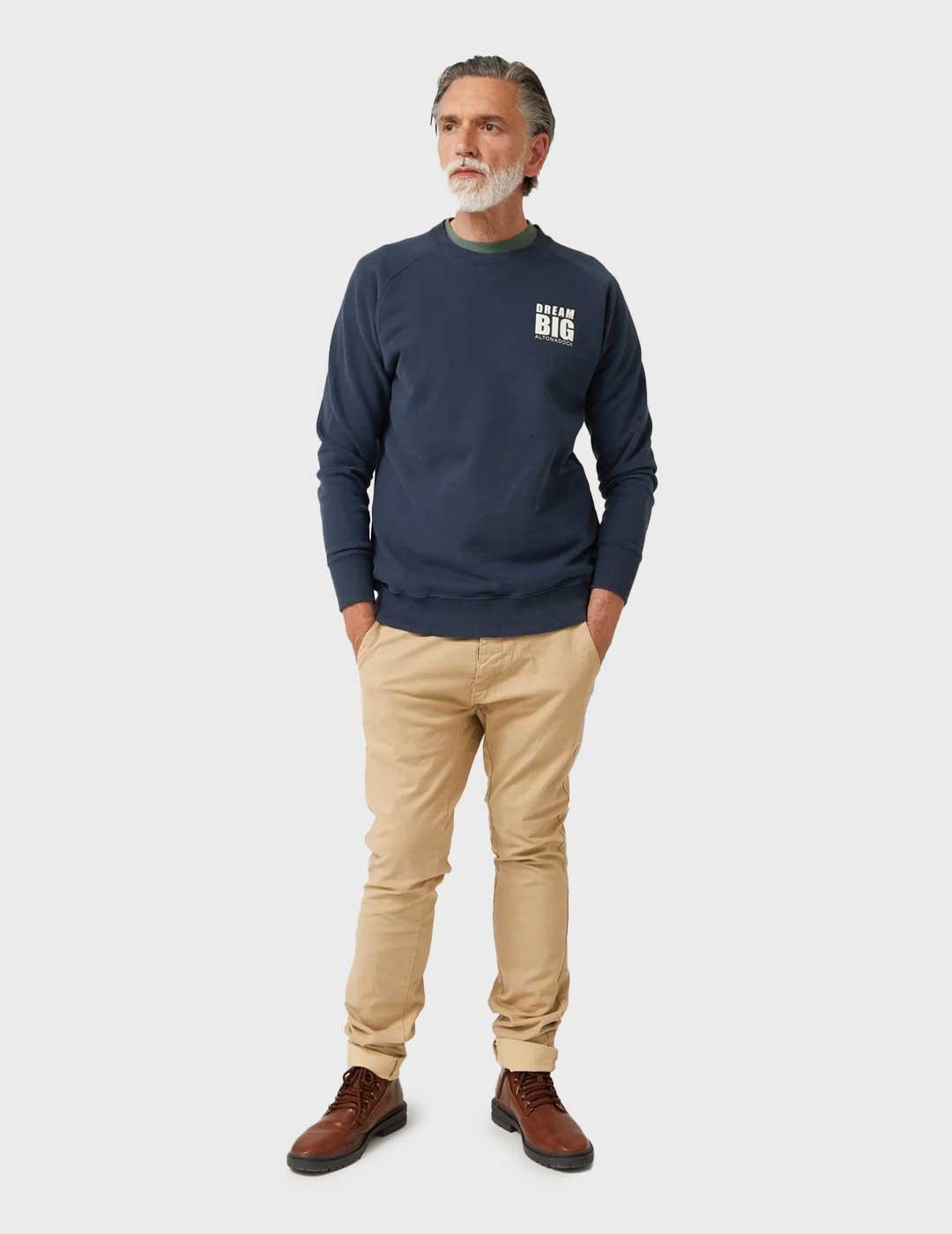 Altonadock sudadera azul marino para hombre