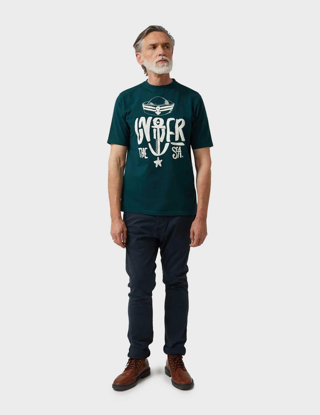 Altonadock camiseta verde para hombre