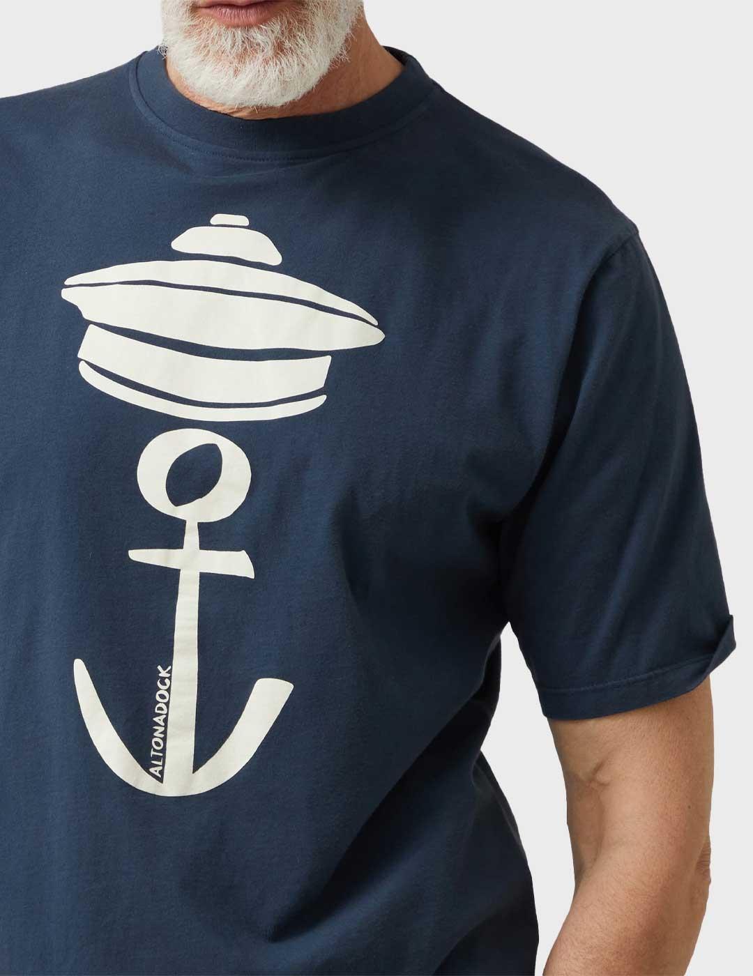 Altonadock camiseta azul marino para hombre
