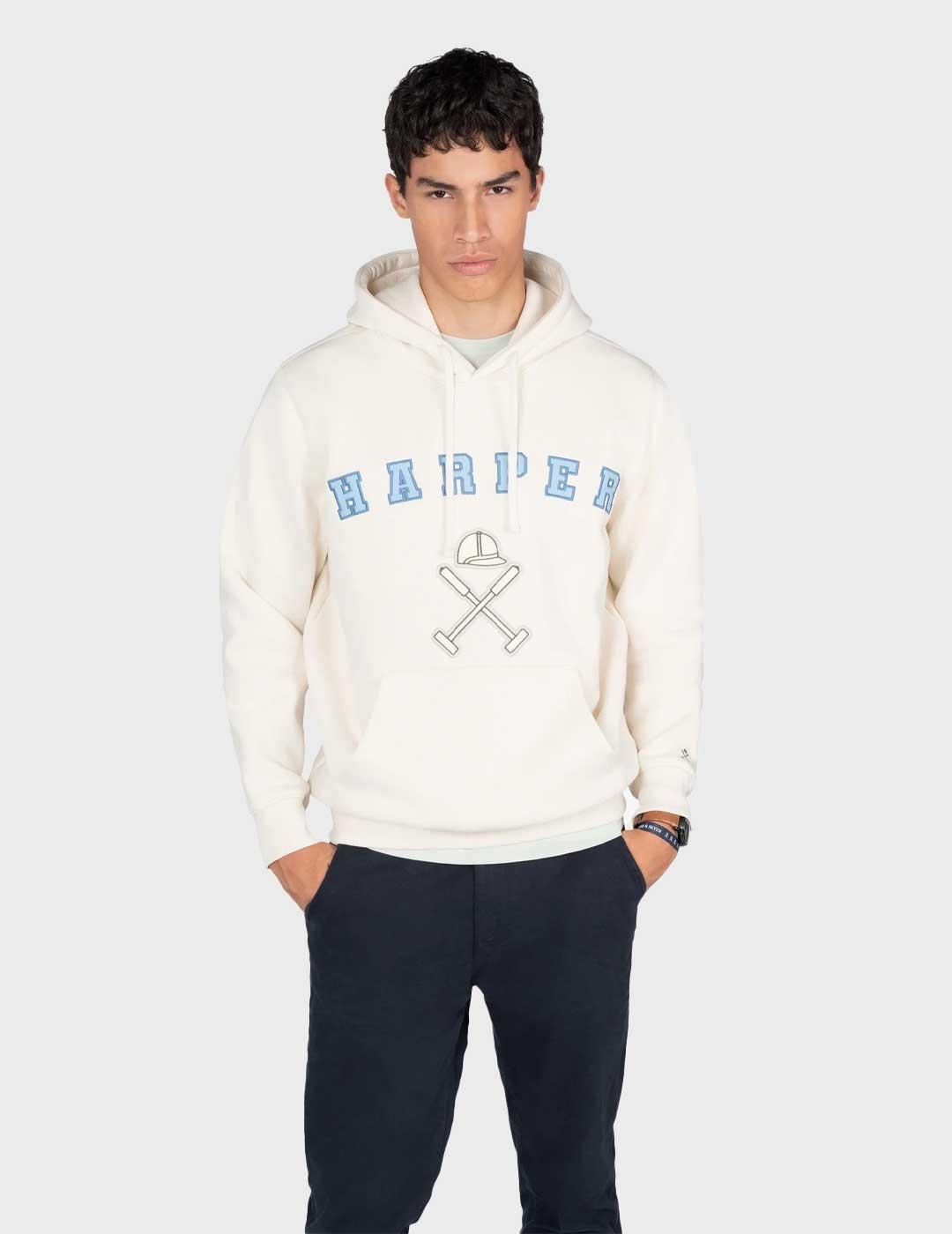 Harper & Neyer Retro sudadera beige para hombre