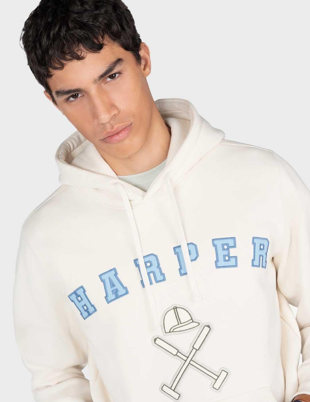 Harper & Neyer Retro sudadera beige para hombre