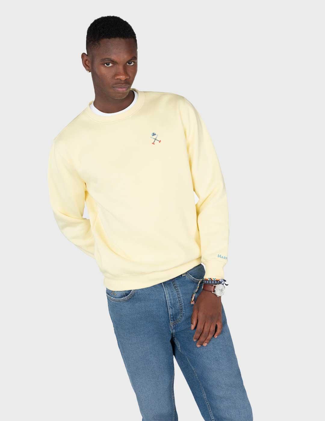 Harper & Neyer Glacier sudadera amarilla para hombre