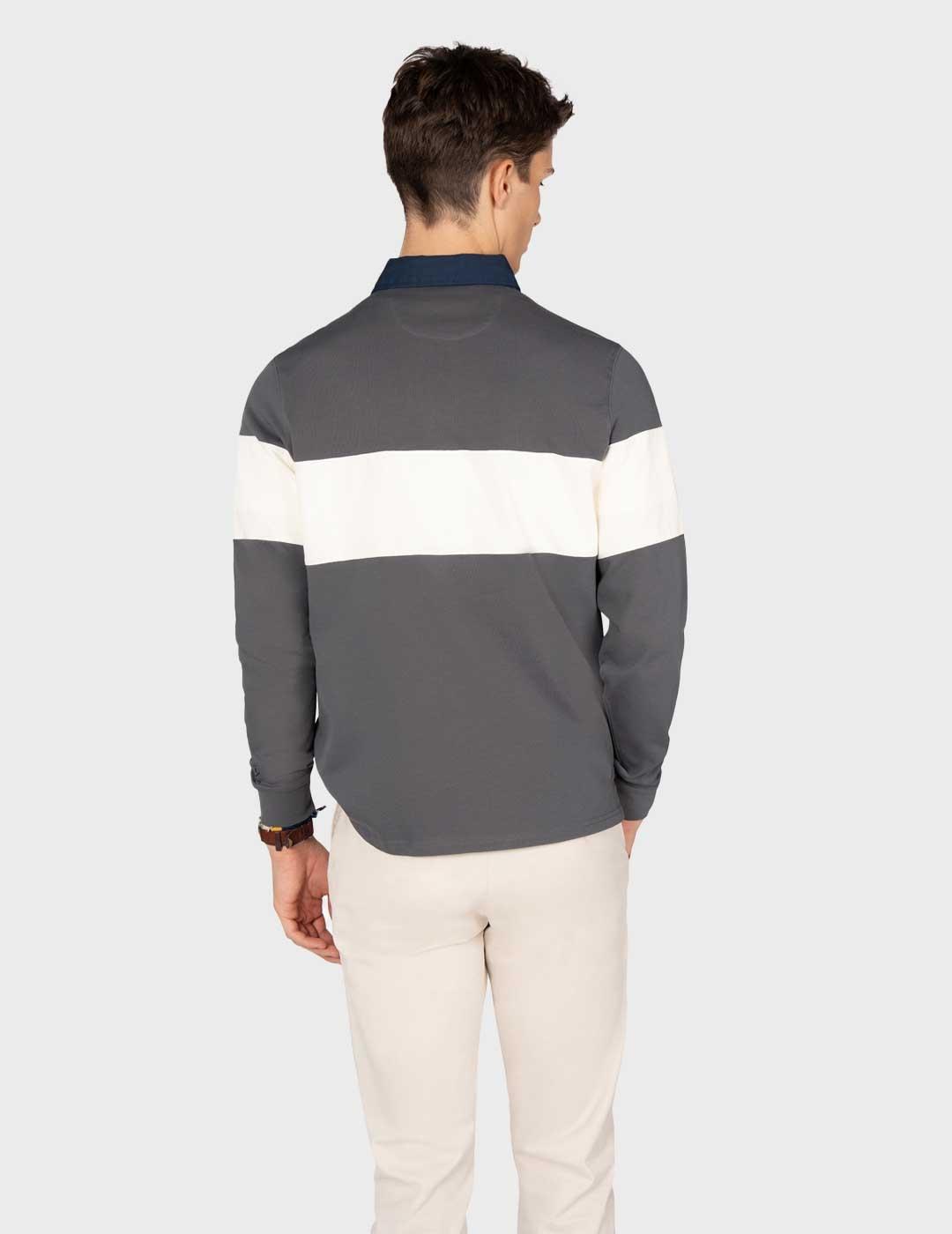 Harper & Neyer Vintage polo gris para hombre